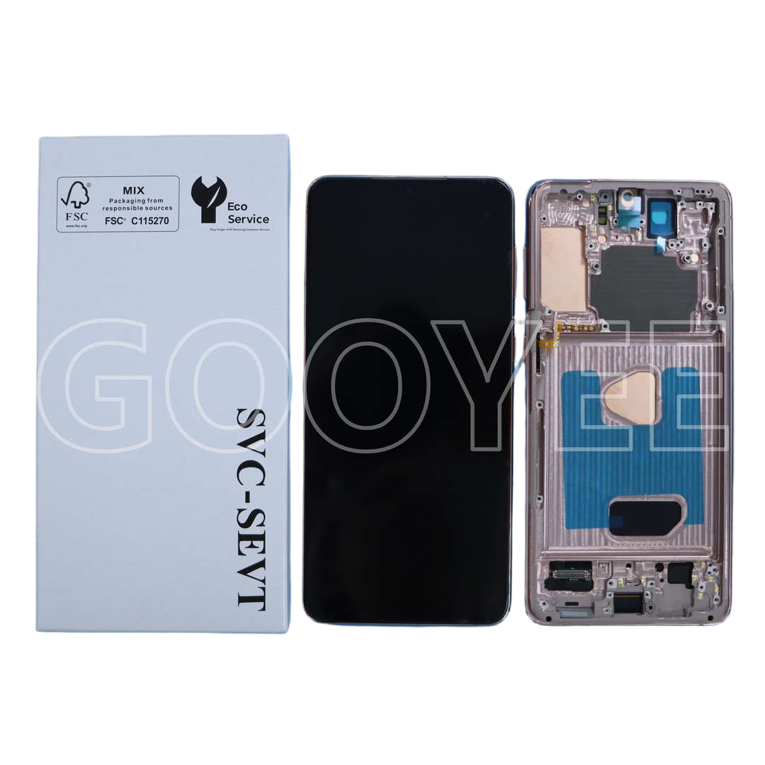 Lcd Display For Samsung S21 Plus Galaxy G996 Violet With Frame Oled